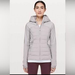 Down For It All Jacket- Light Grey Size 10